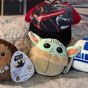 Disney Star Wars Plush Set - Green, Brown, Blue
